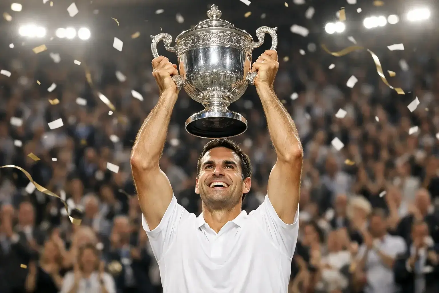 Vollbesetztes Tennisstadion während eines Grand-Slam-Finales