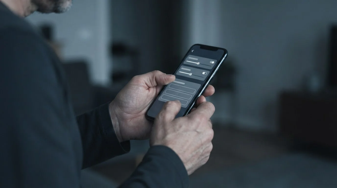 Nutzer richtet Einzahlungslimit auf Smartphone ein