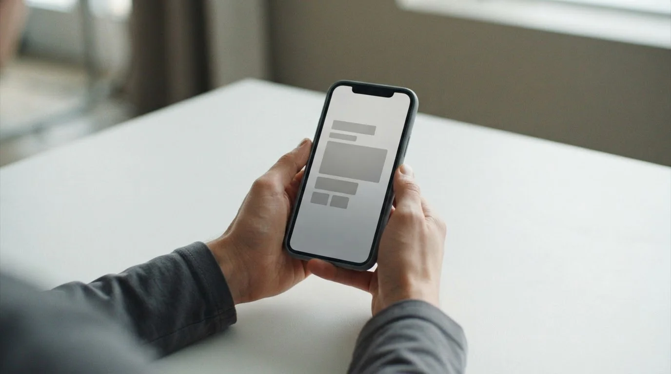 Smartphone-Bildschirm mit abstrakten Zahlungsoptionen