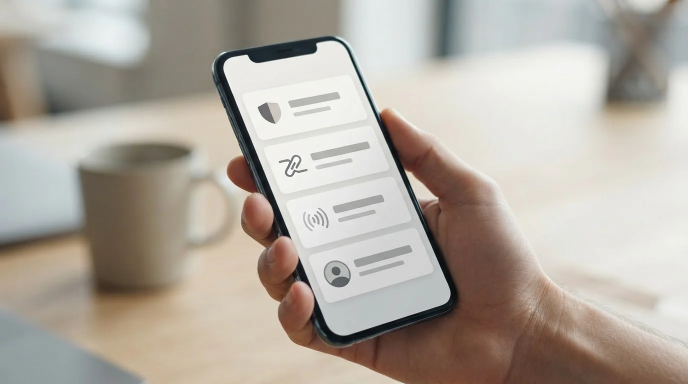 Verschiedene digitale Zahlungsmethoden auf Smartphone-Display